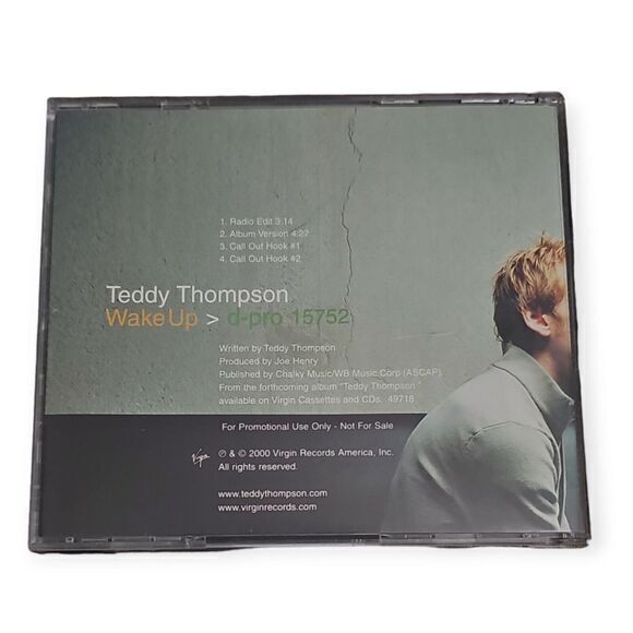 Teddy Thompson – Wake Up [2000 Promotional‎ CD Single] - Picture 2 of 3